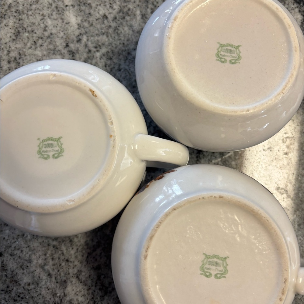 Three Tangshan Charming Onion Soup Mug with Recipe Design. - Picture 4 of 7